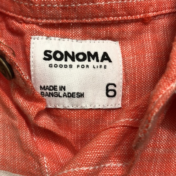 Sonoma Button Up shirt - Size 6 - Picture 3 of 3